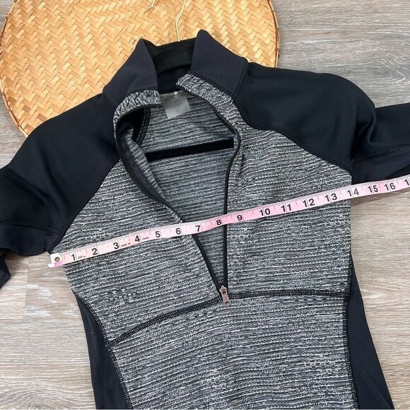 Calia‎ by Carrie underwood quarter zip running top herringbone and black - Picture 4 of 6